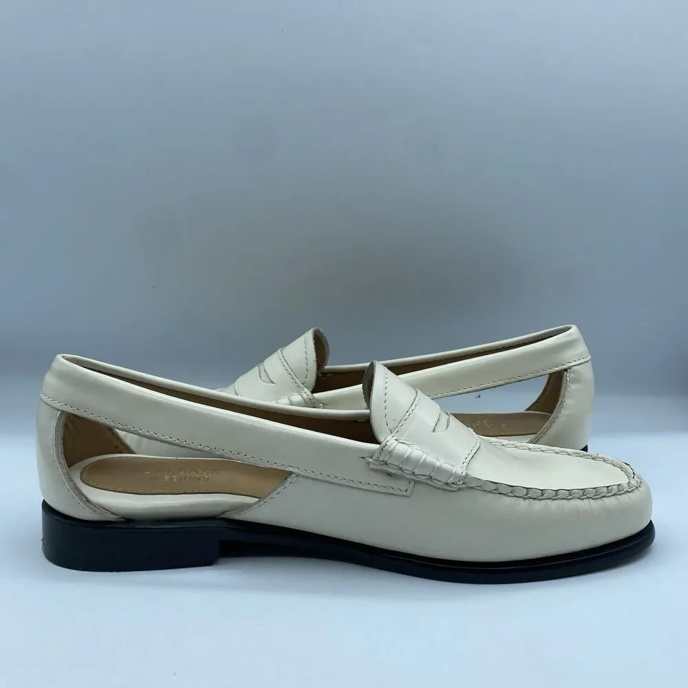 GH Bass & Co Weejuns Summer Whitney Shoes Womens 8 M Loafer Beige Boho NWOB